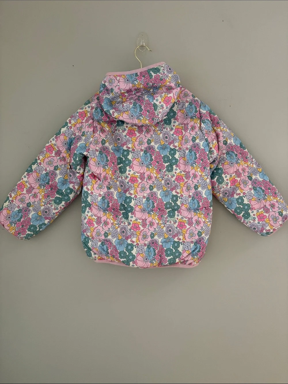 NWOT Poppy Kids Co. Floral Puffer Jacket